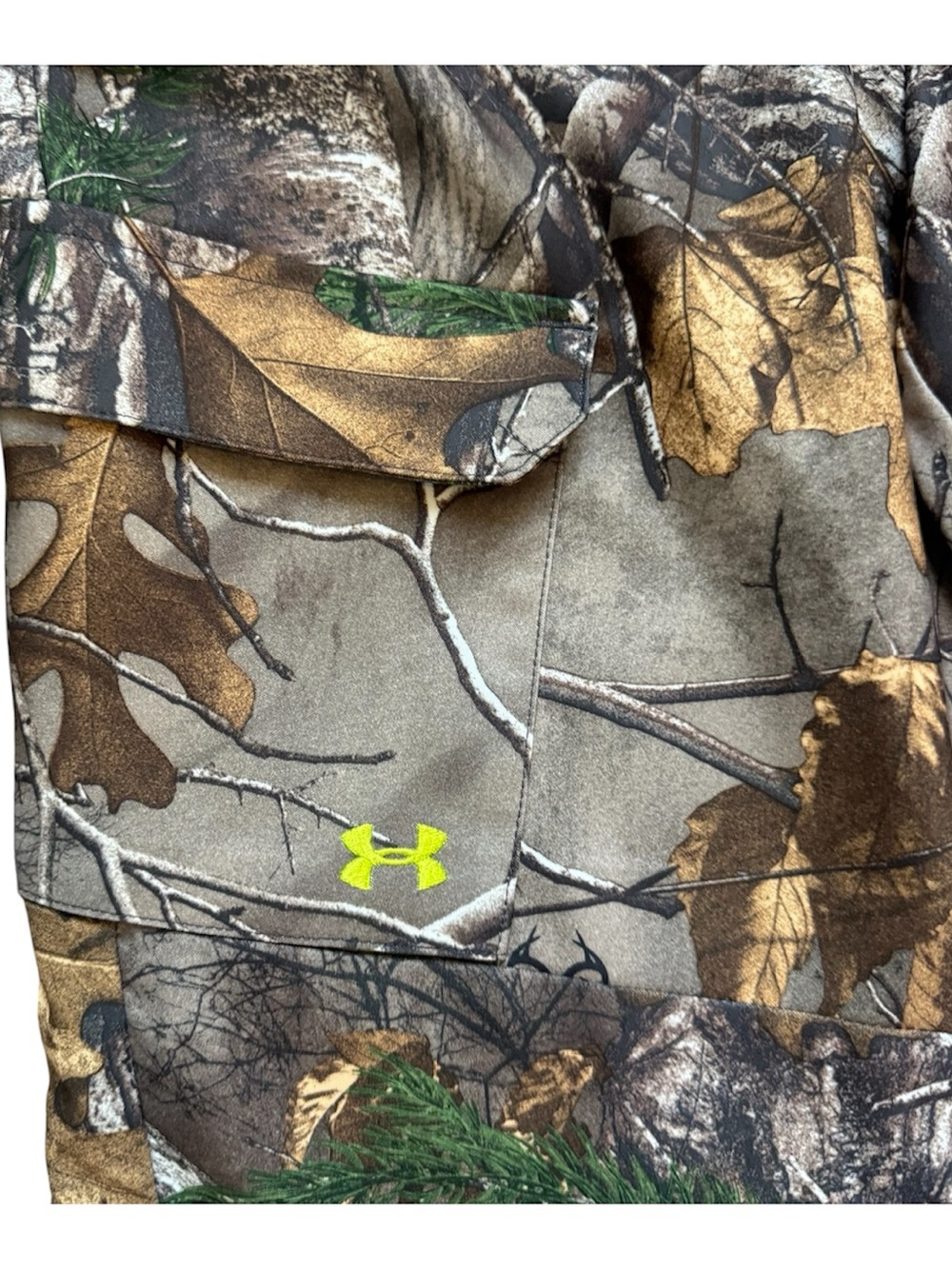 Under Armour UA Storm Realtree Xtra Camo Hunting Pants Youth Girls XL 16 Loose - Picture 5 of 13